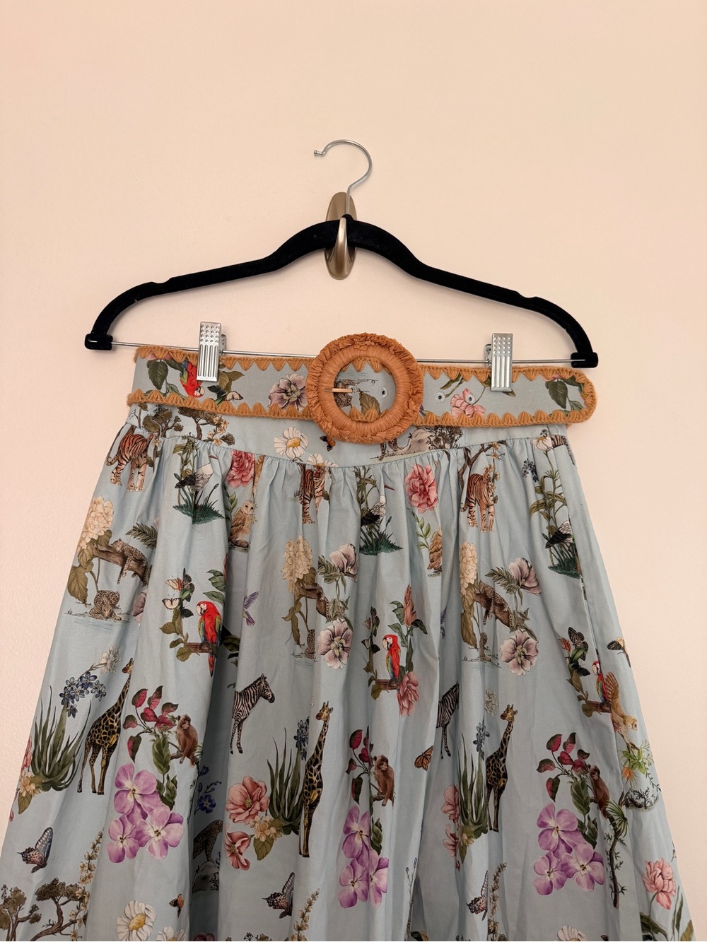 NWT Antonio Melani x Jennifer Sumko Belted Skirt Size 8 Toile Print - Picture 3 of 9